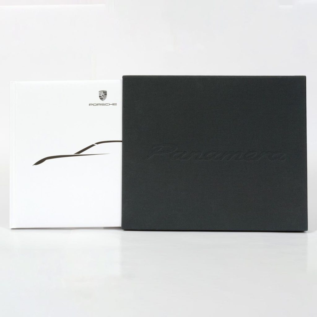 The ultimate Porsche Panamera GTS book, luxury Chinese edition in casette bound in Finesse.